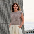 Naisen neulepaita Cotton-Cashmere -langasta (ohje Katian sivuilla)